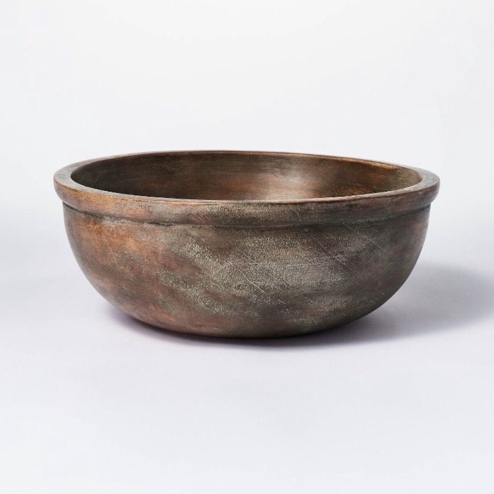 STUDIO MCGEE X THRESHOLD Antiqued Wood Bowl